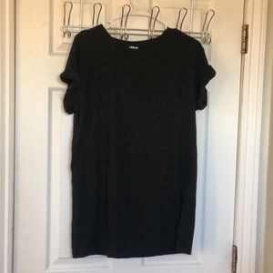 Black shirt dress